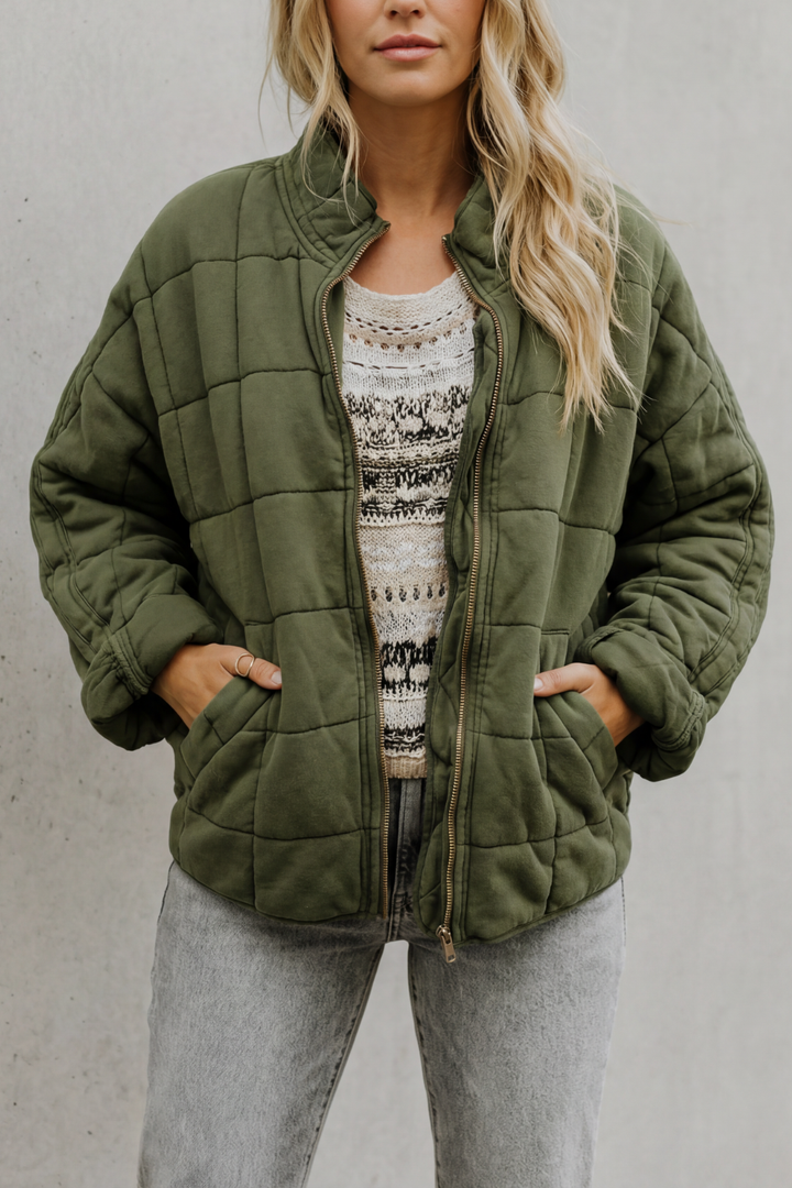 Jade quilted everyday jacket