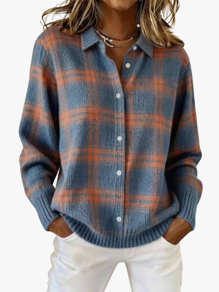 Tessa collared button knit cardigan