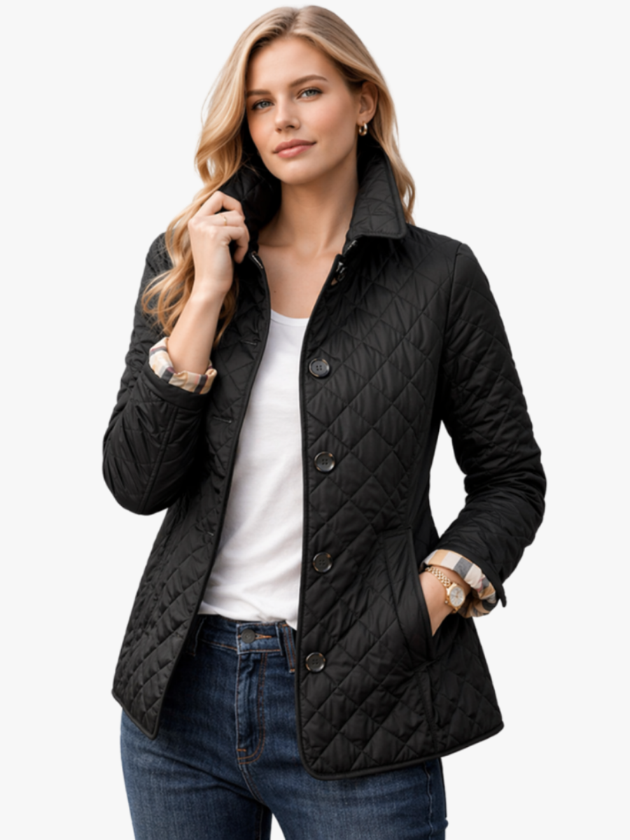 Georgia quilted button jacket