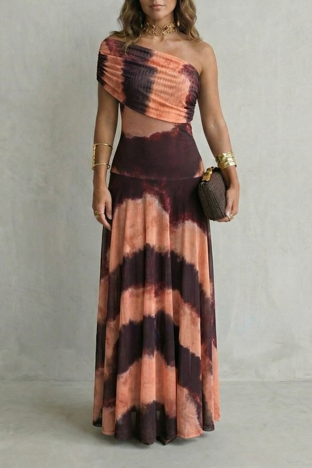 Tenley one shoulder wedding guest maxi dress – image 7