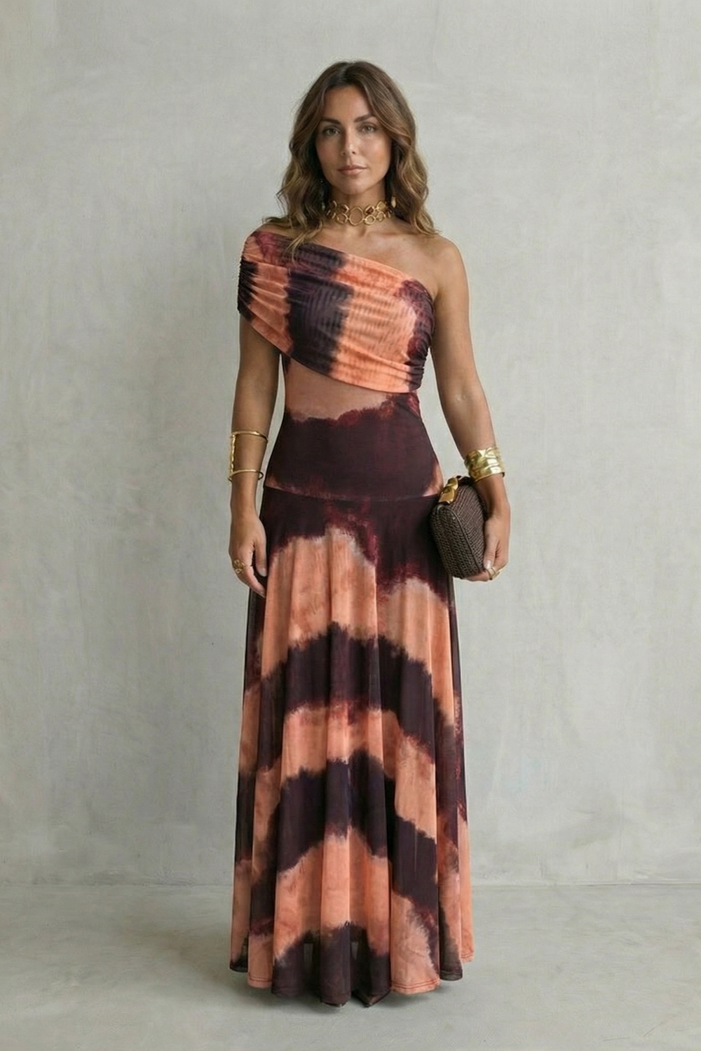 Tenley one shoulder wedding guest maxi dress – image 8