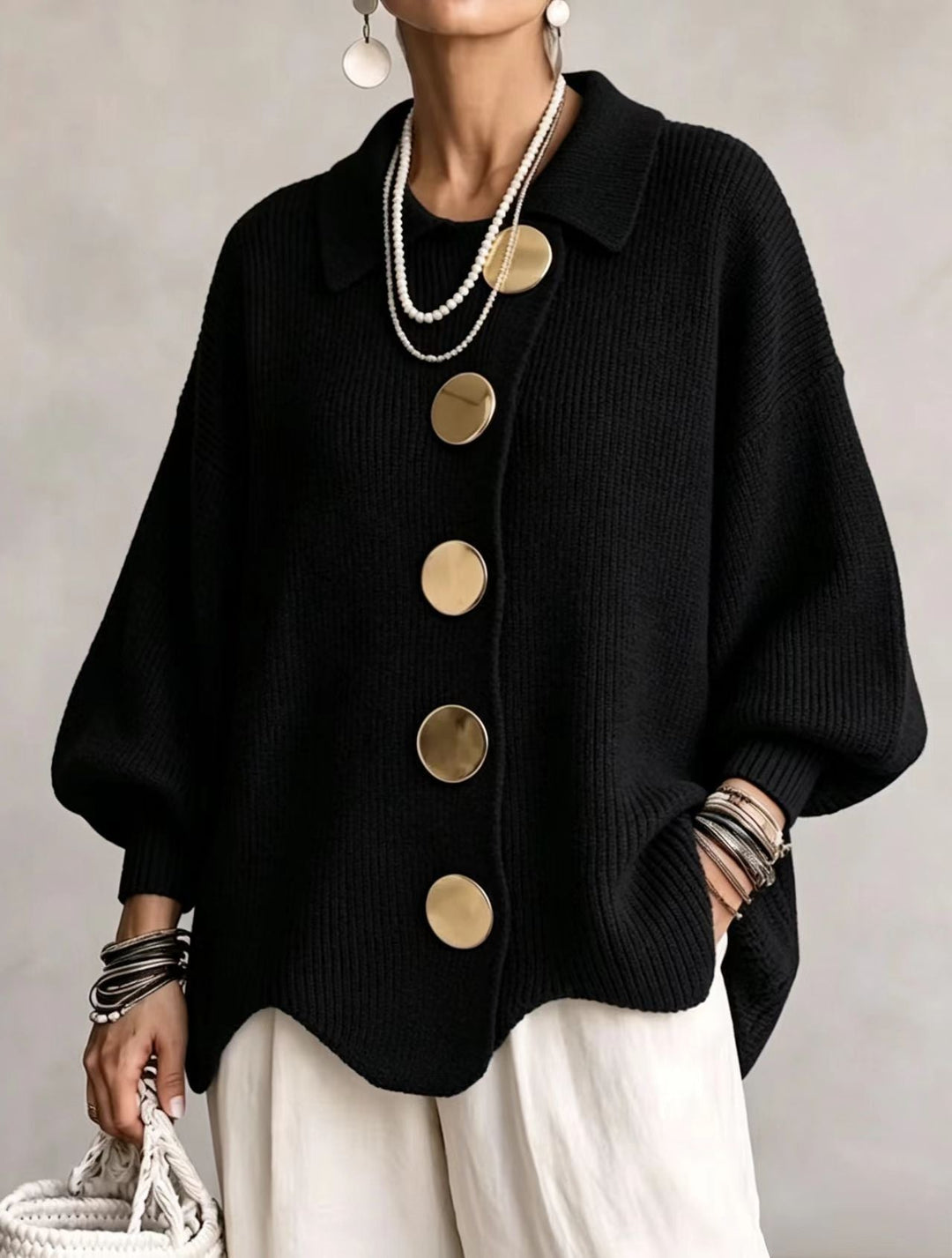 Genevieve oversized button front cardigan – image 14