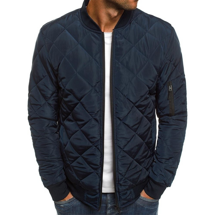 Selena quilted puffer bomber jacket