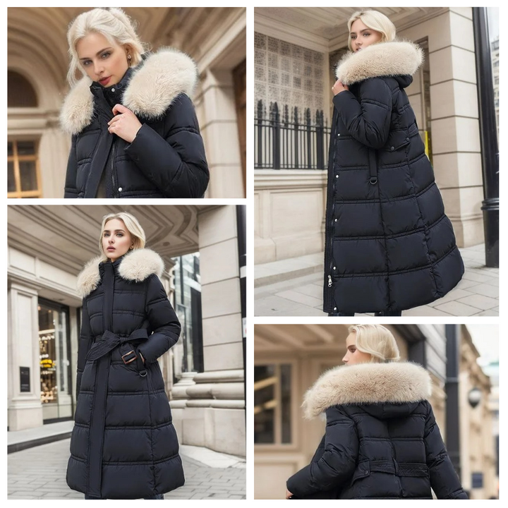 Antonia faux fur collar winter coat – image 17