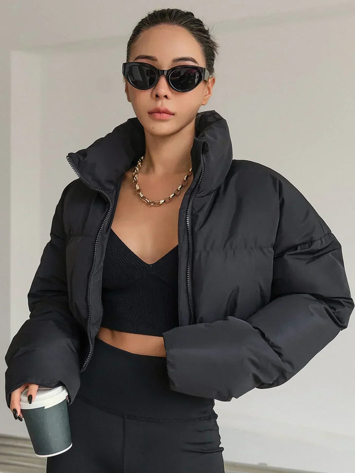 June classic cropped puffer jacket – image 2