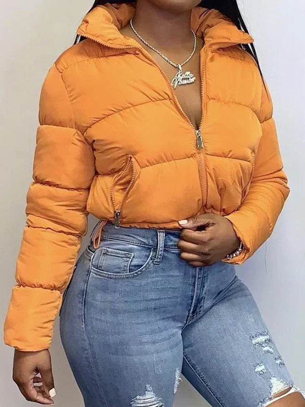 June classic cropped puffer jacket – image 5