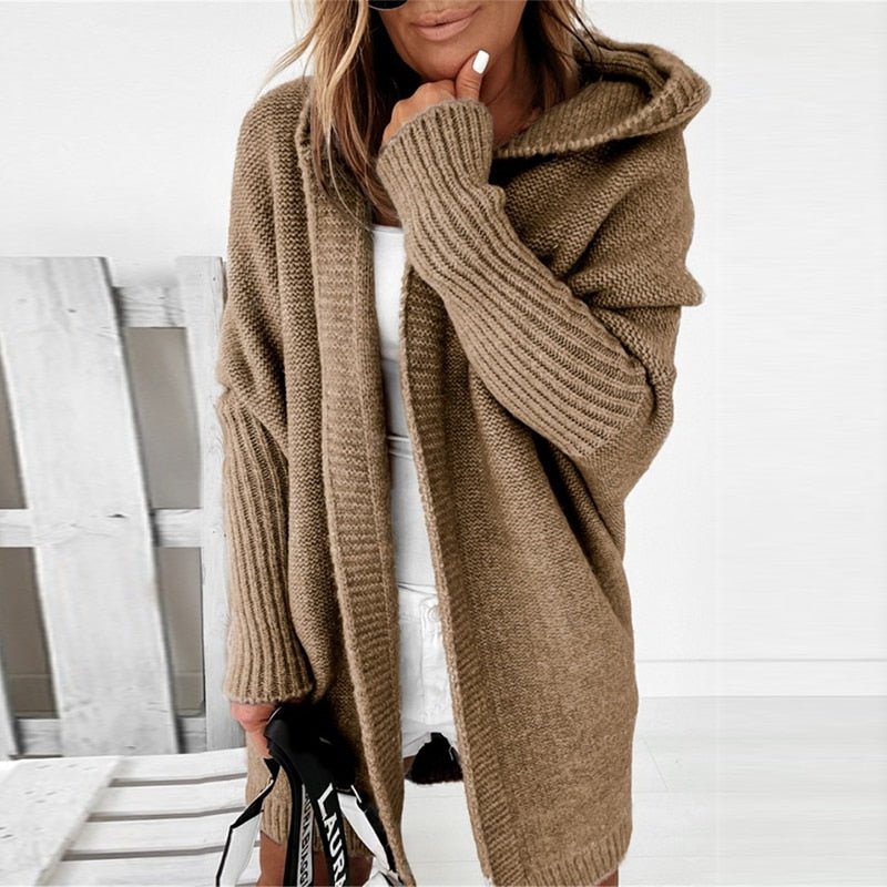 Wilhelmina hooded cozy knit cardigan – image 3