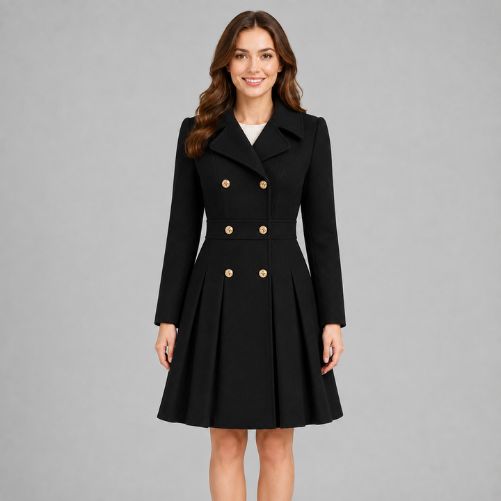 Finley double breasted flared winter coat – image 6