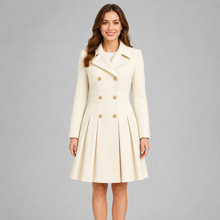 Finley double breasted flared winter coat – image 5