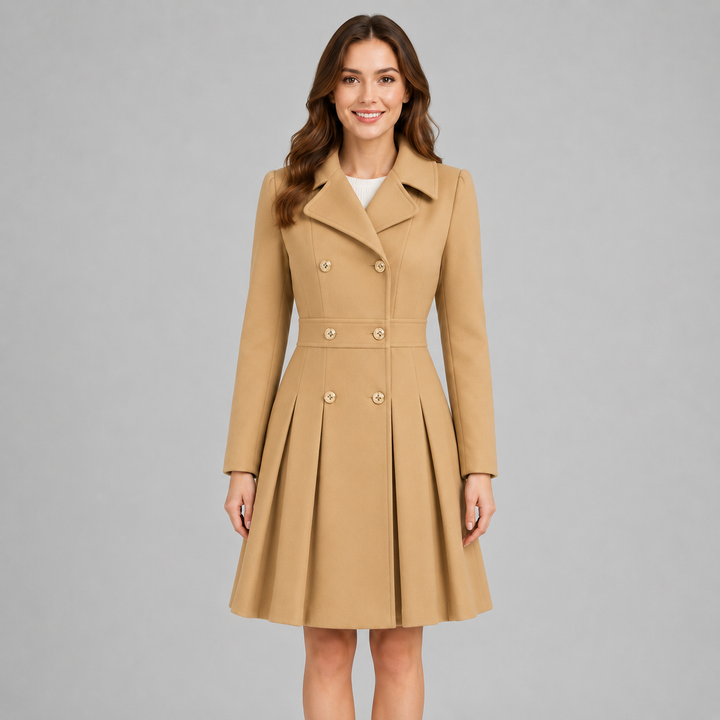 Finley double breasted flared winter coat – image 4