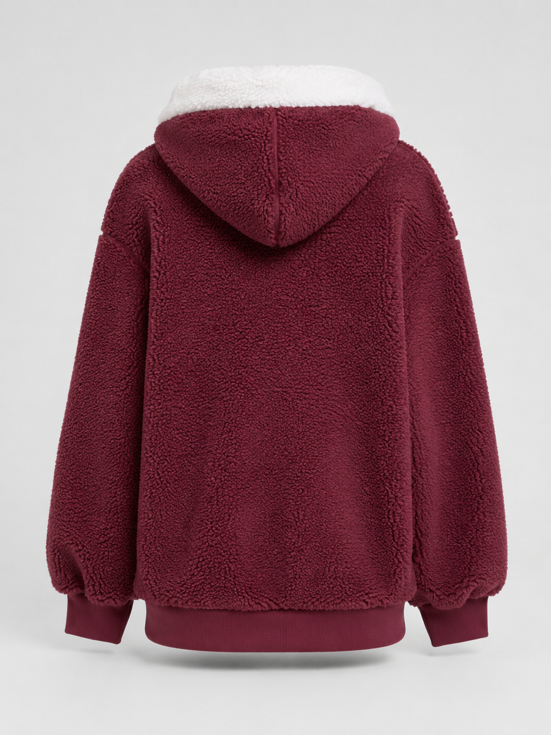 Molly contrast hood sherpa zip up jacket – image 7