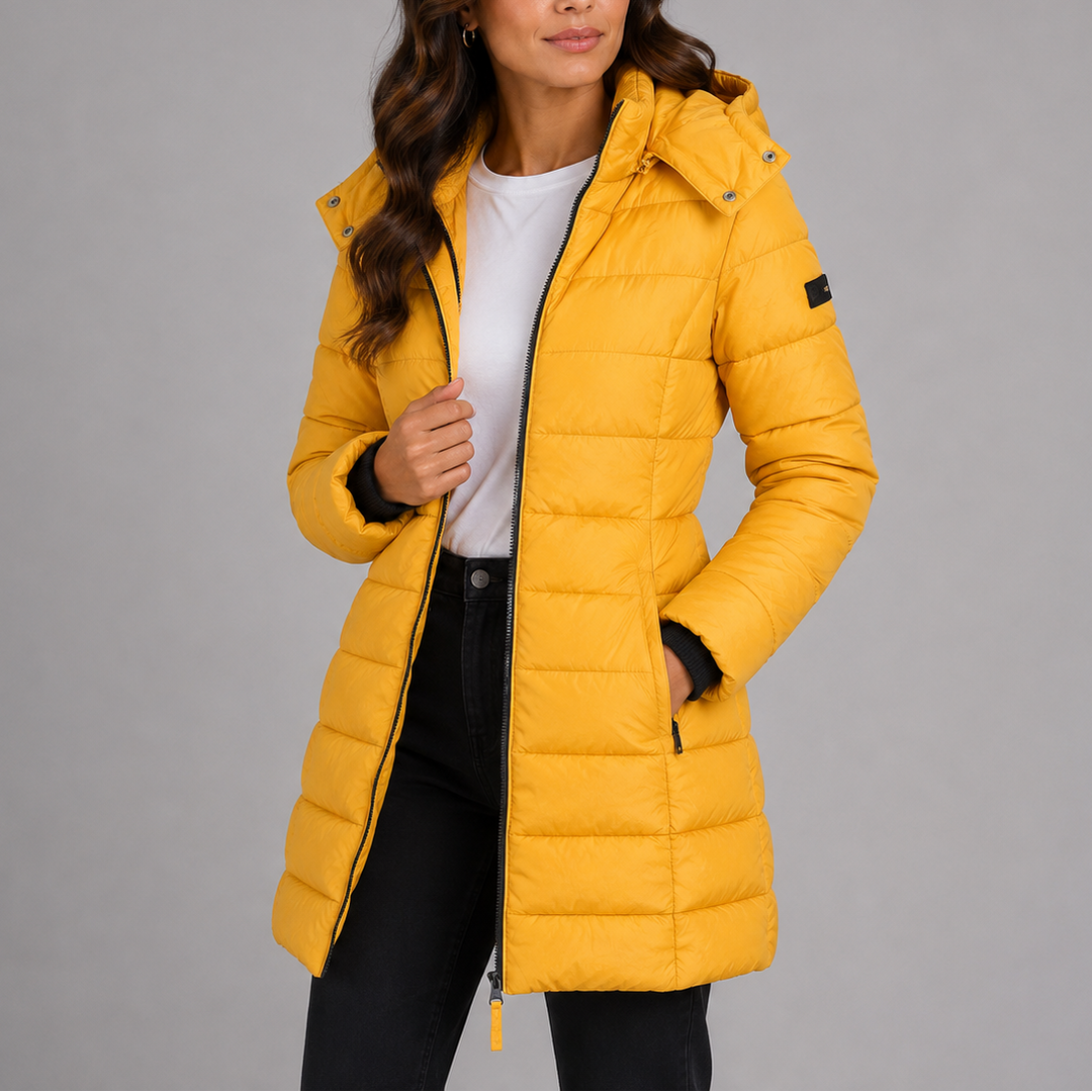 Nadine hooded long puffer jacket – image 2