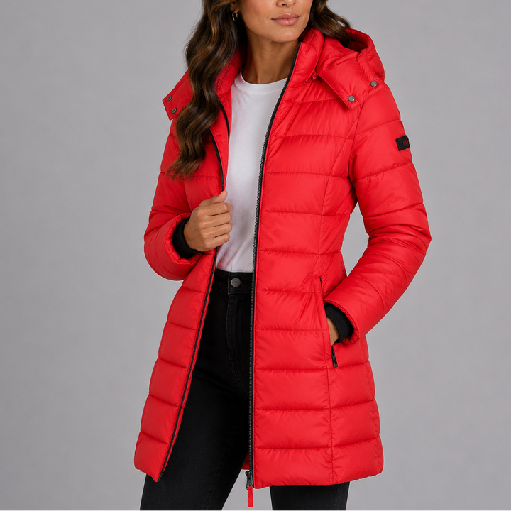 Nadine hooded long puffer jacket – image 5