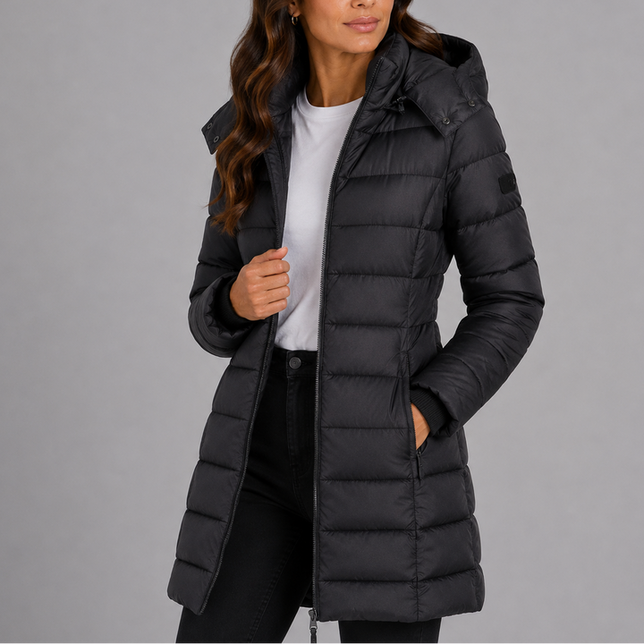 Nadine hooded long puffer jacket – image 6