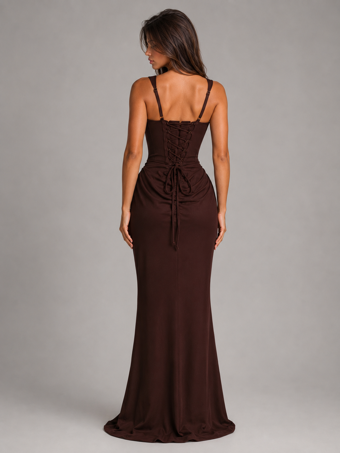 Jenna square neck bodycon corset maxi dress – image 8
