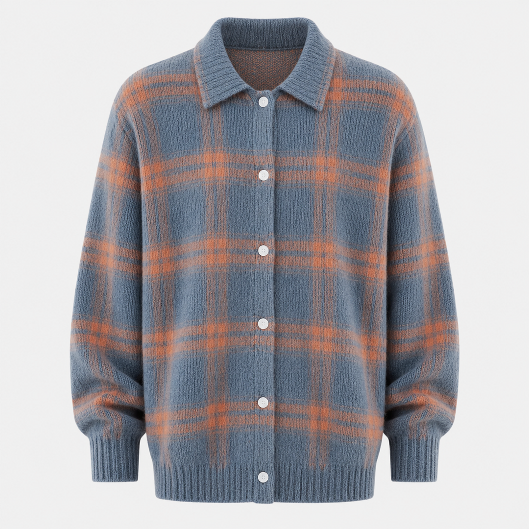 Tessa collared button knit cardigan – image 11