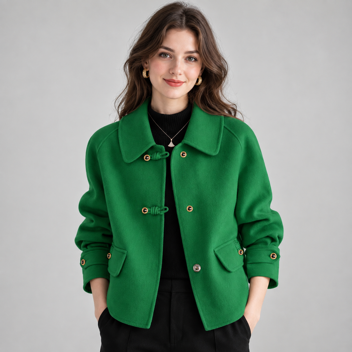 Odette tweed jacket with pearl buttons