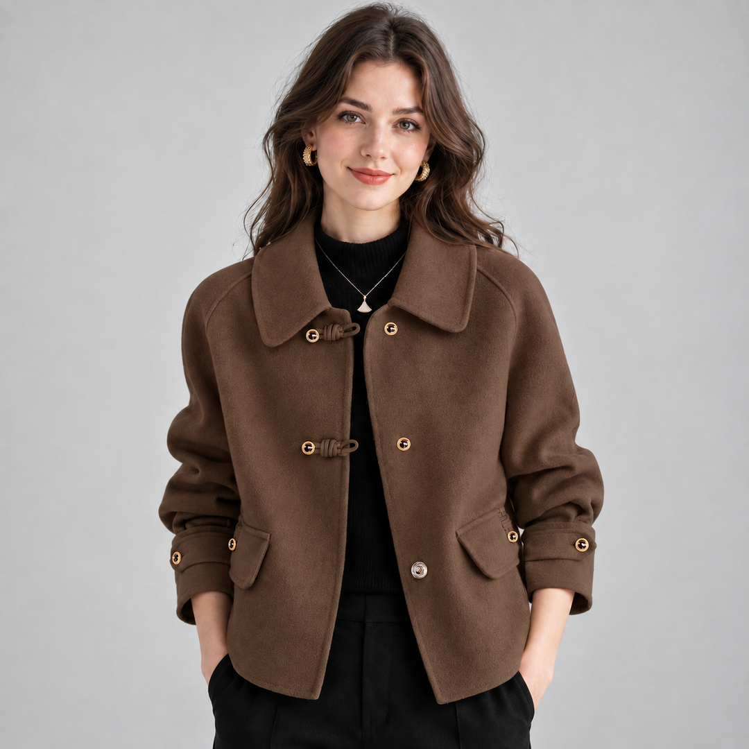 Odette tweed jacket with pearl buttons – image 5