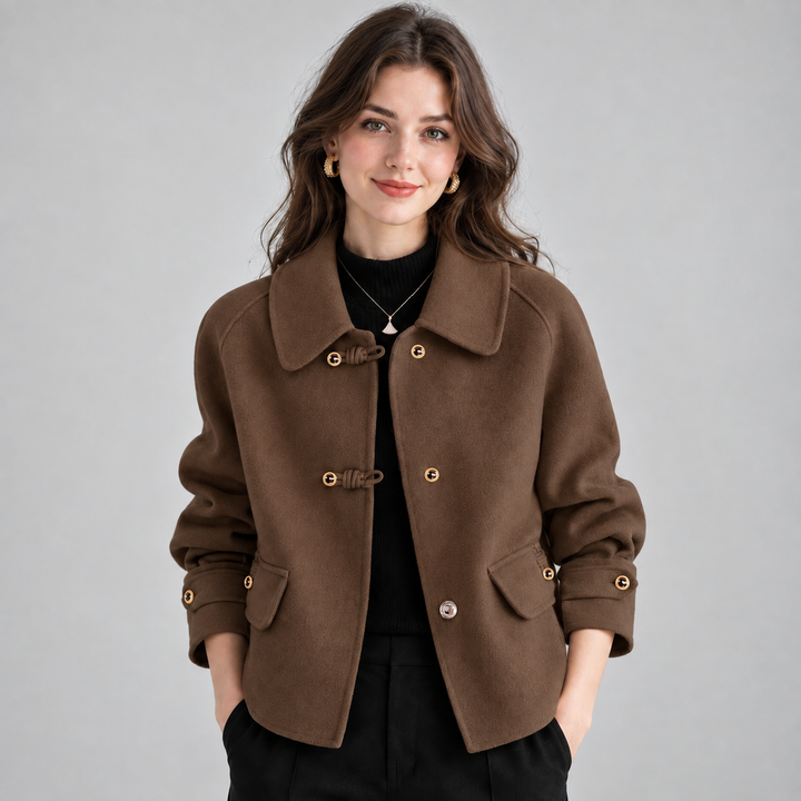 Odette tweed jacket with pearl buttons – image 5