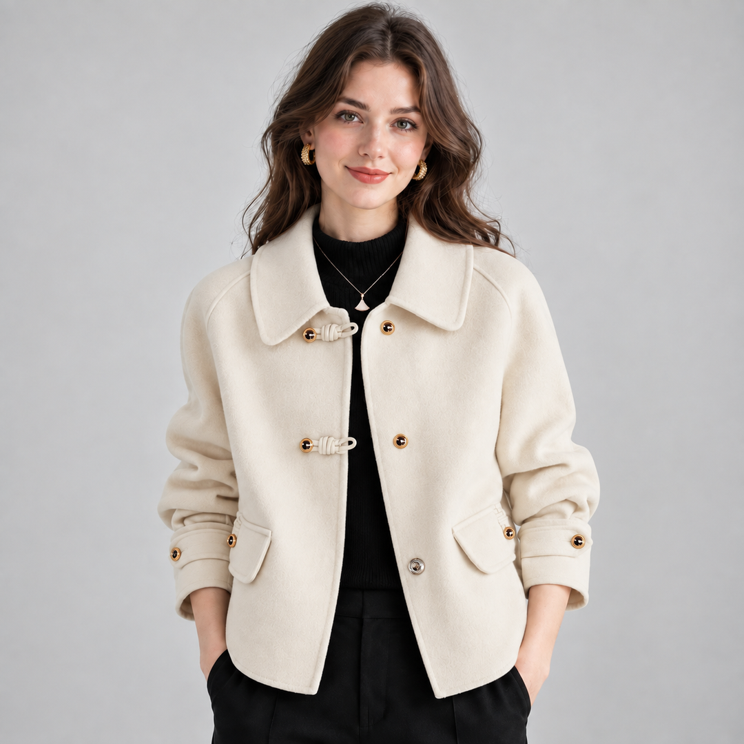 Odette tweed jacket with pearl buttons – image 4