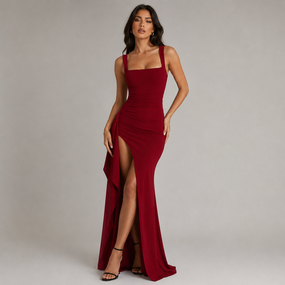 Elodie open back slip maxi dress – image 6