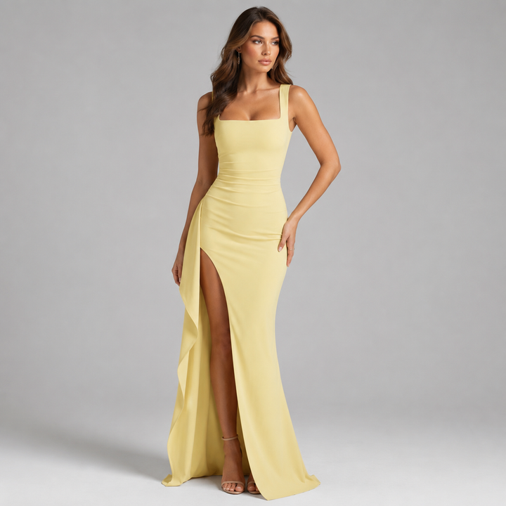 Elodie open back slip maxi dress – image 9