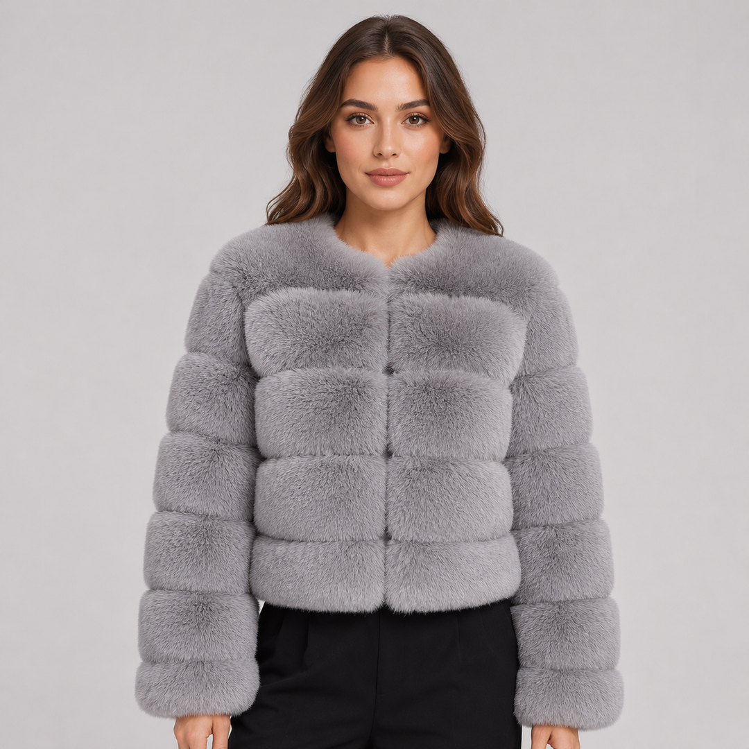 Lorelei cropped faux fur jacket – image 5