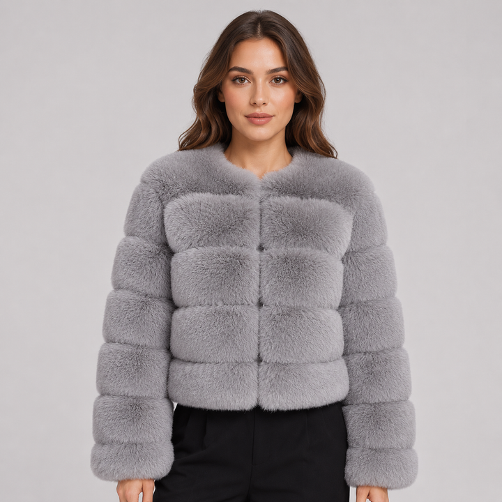 Lorelei cropped faux fur jacket – image 5