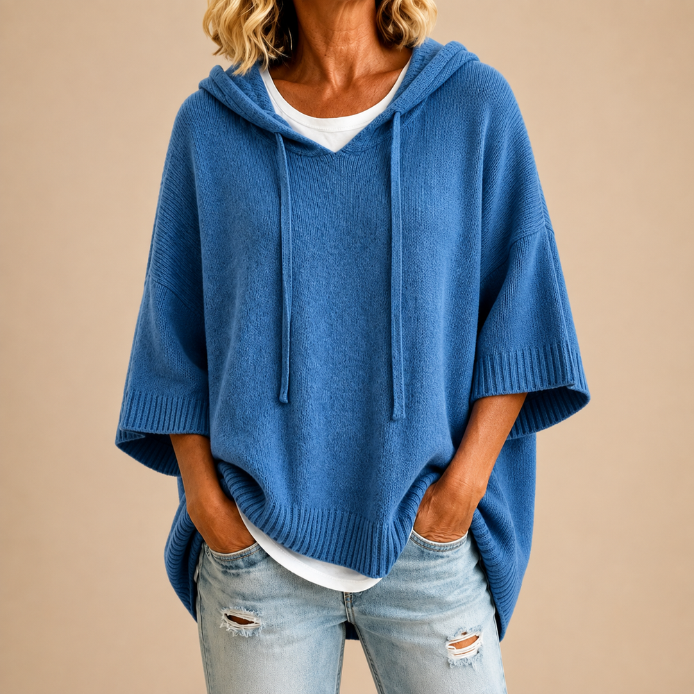 Lila oversized hooded sweater – image 3