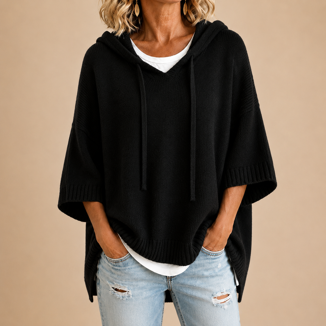 Lila oversized hooded sweater – image 2