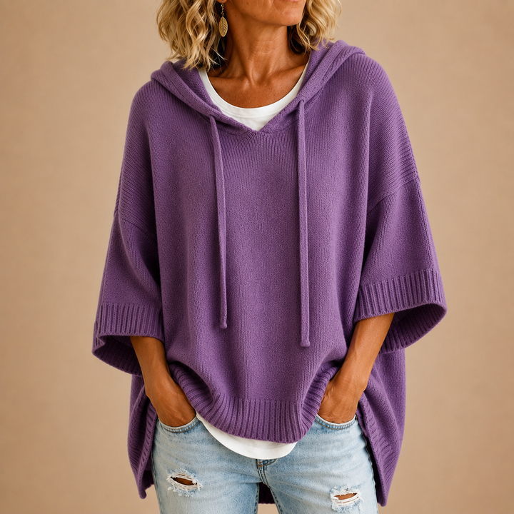 Lila oversized hooded sweater – image 10
