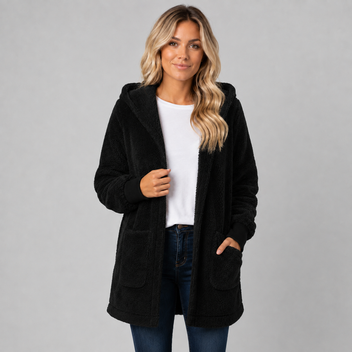 Bryony longline hooded fleece cardigan – image 4