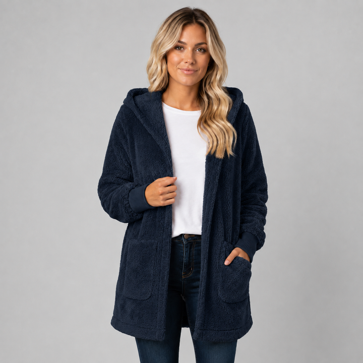 Bryony longline hooded fleece cardigan – image 11