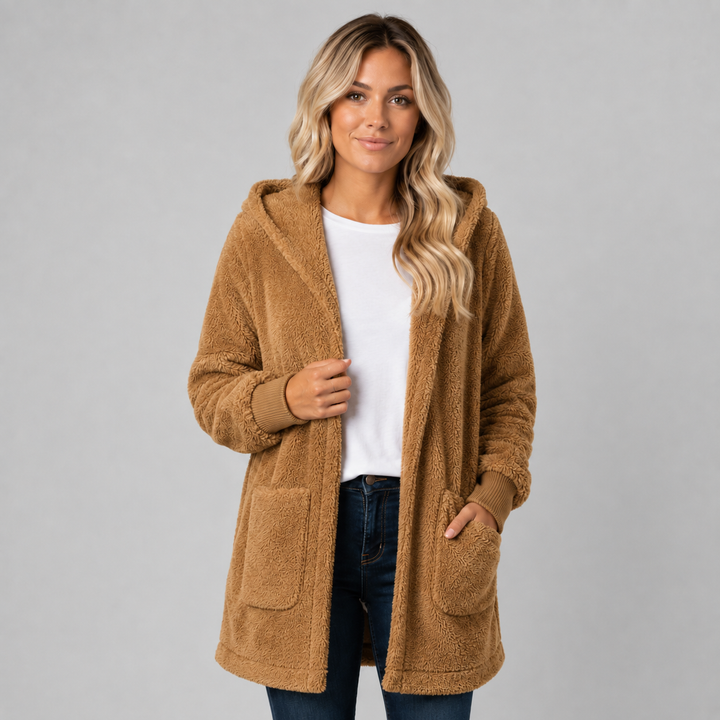 Bryony longline hooded fleece cardigan – image 5