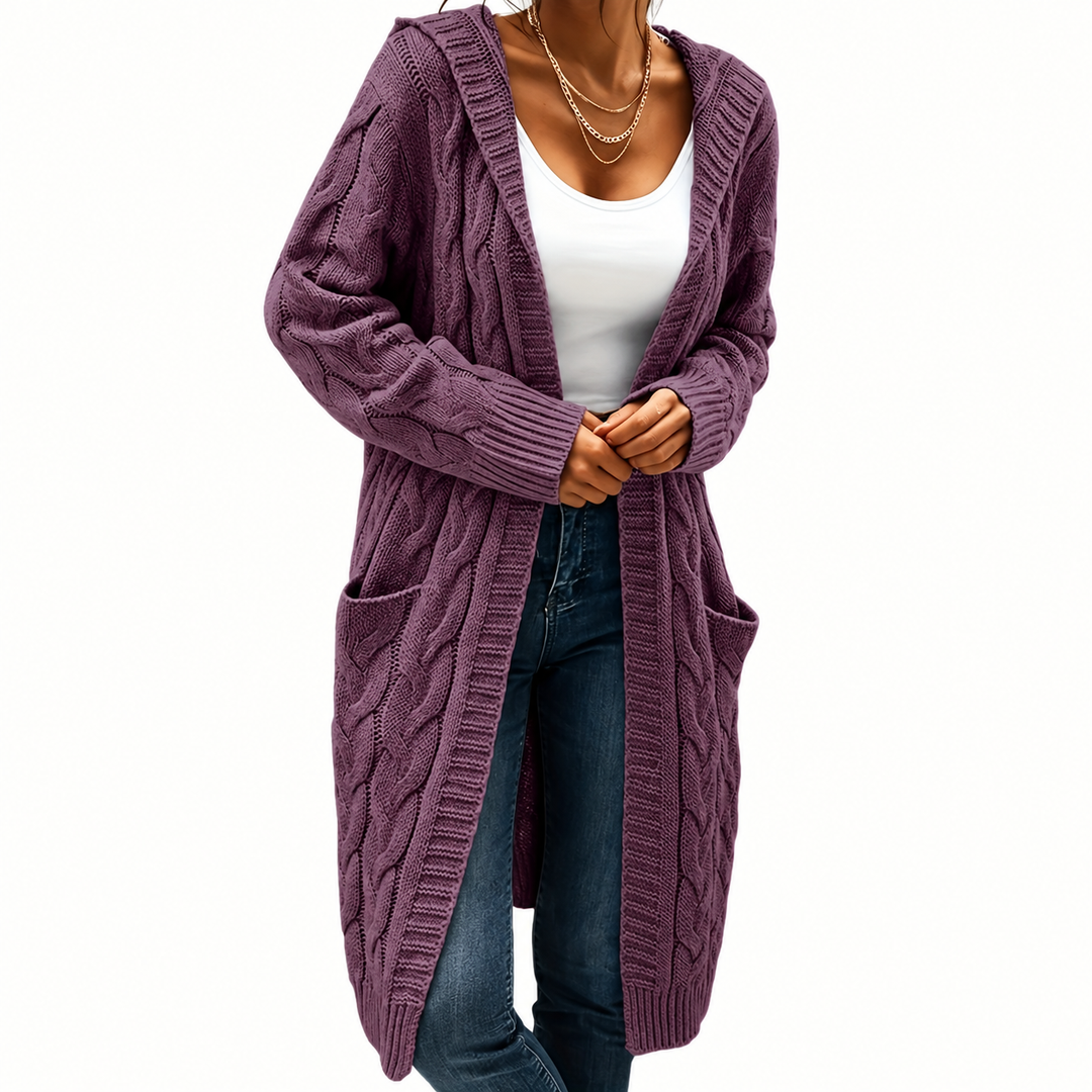 Madeline collarless knit cardigan – image 4
