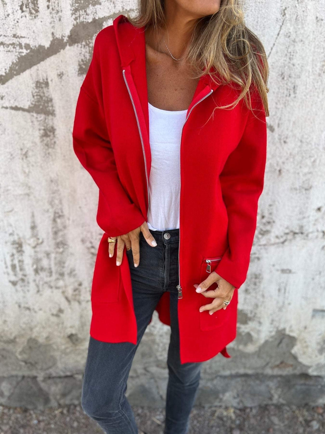 Ottilie long sleeve zip front cardigan – image 11