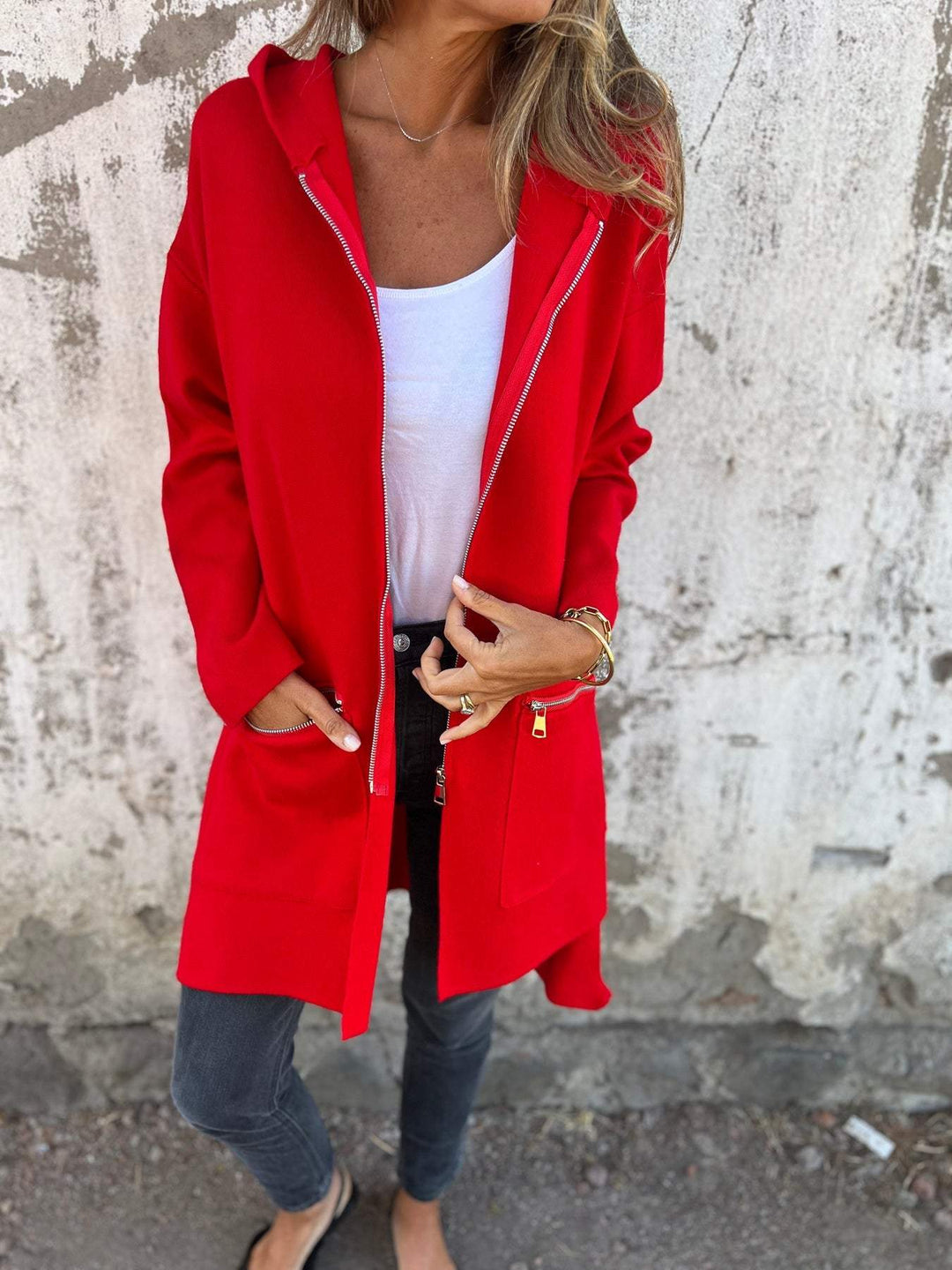 Ottilie long sleeve zip front cardigan – image 12