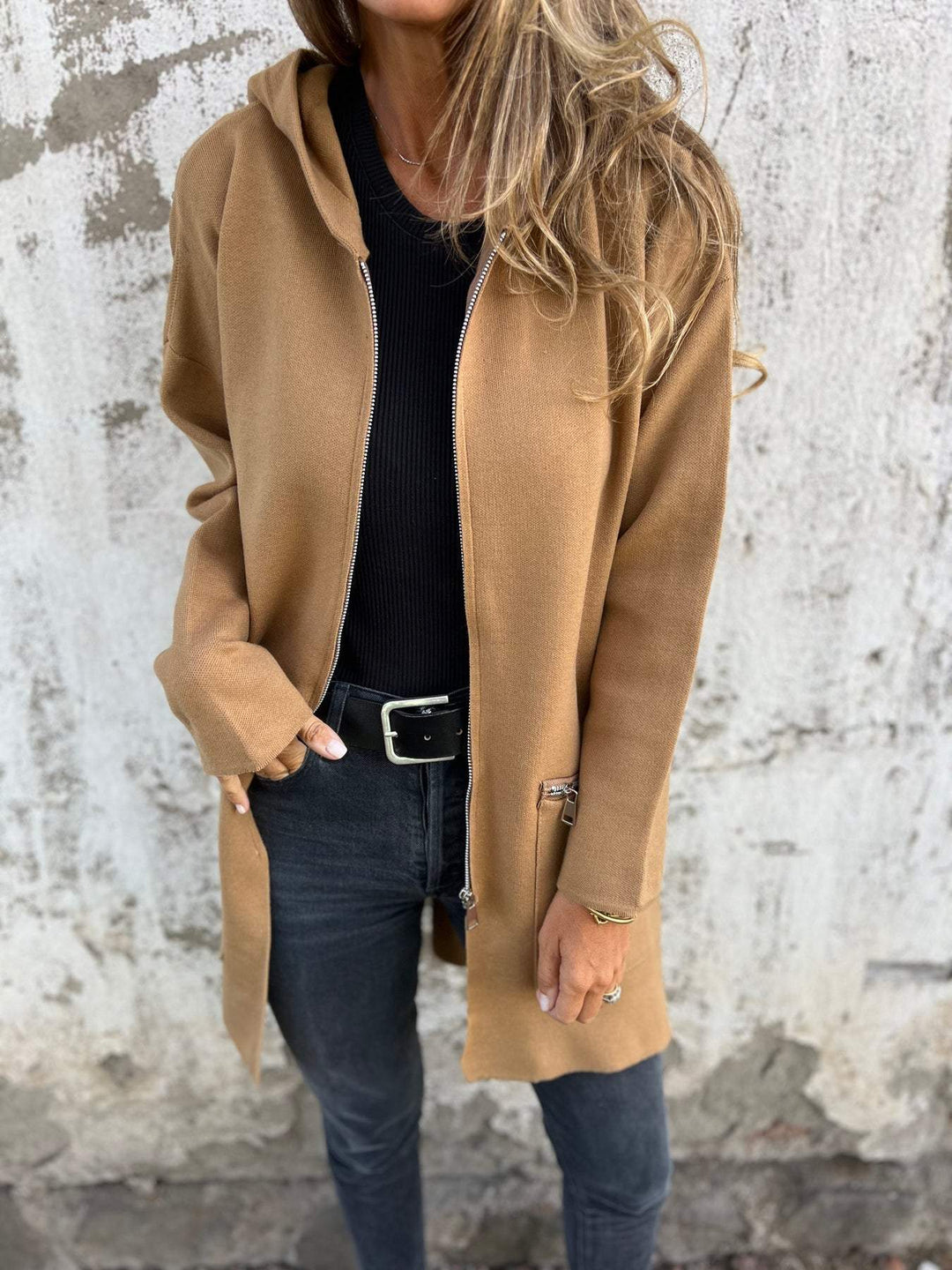 Ottilie long sleeve zip front cardigan – image 2