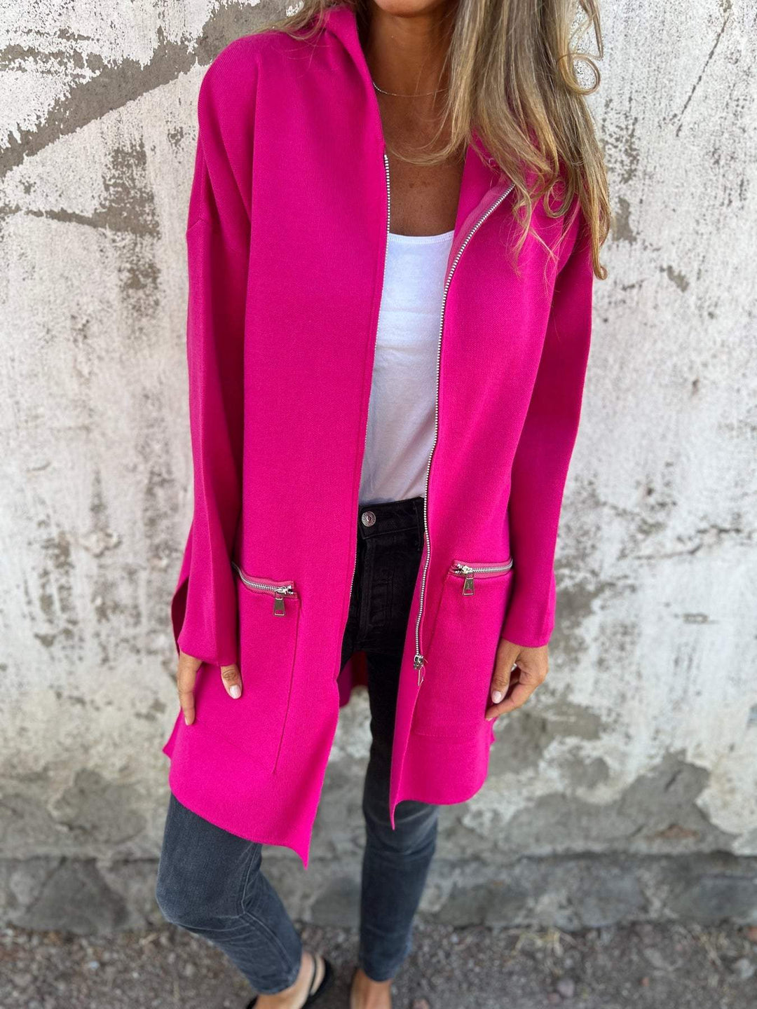 Ottilie long sleeve zip front cardigan – image 3
