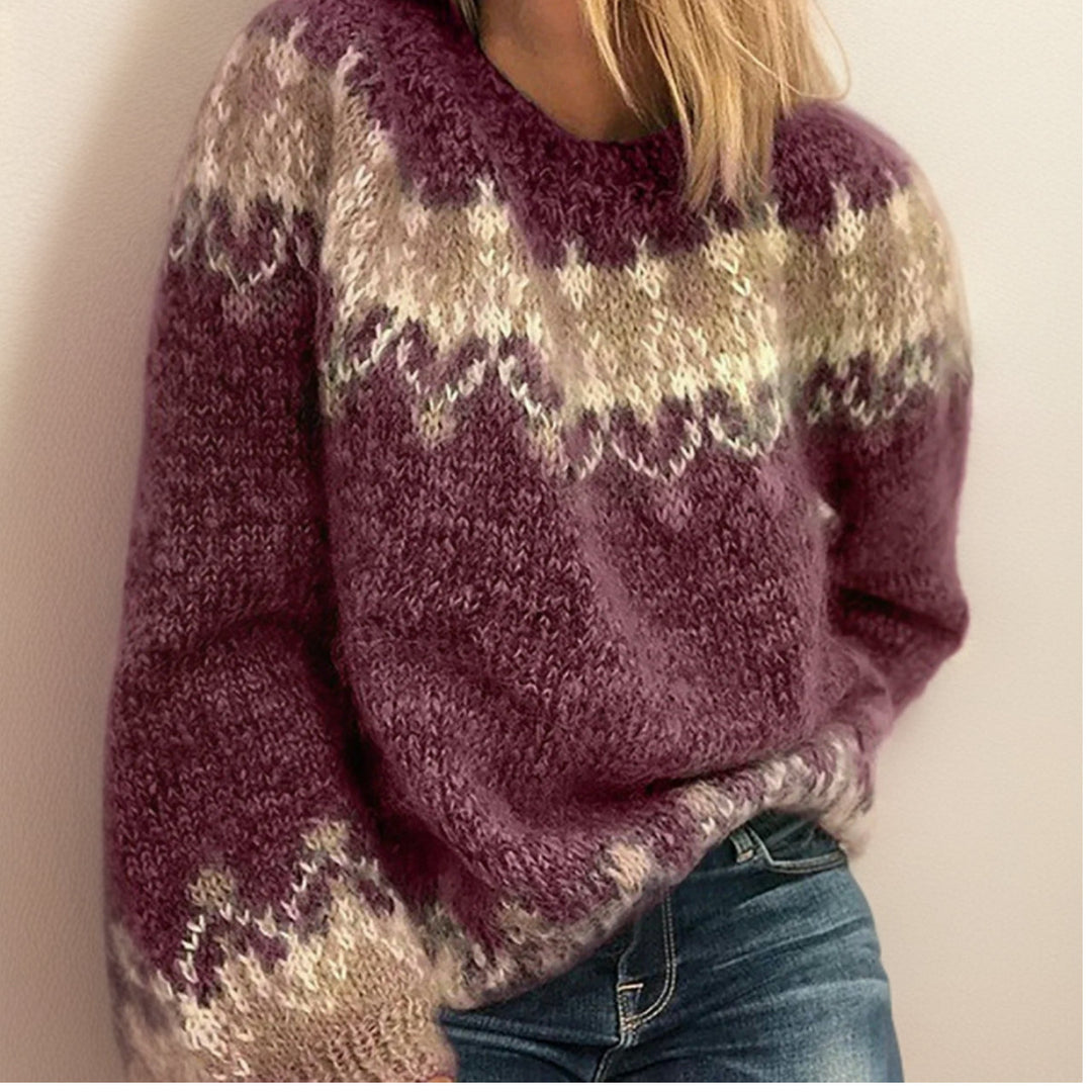 Fiadh fair isle yoke knit sweater – image 2