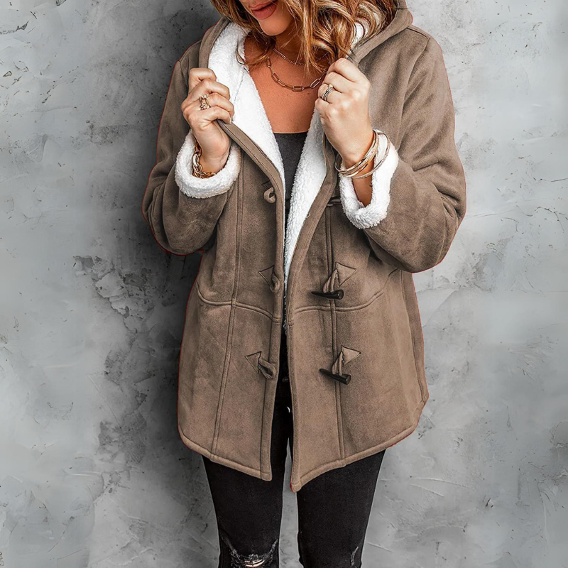 Ruby sherpa lined hooded toggle jacket – image 2