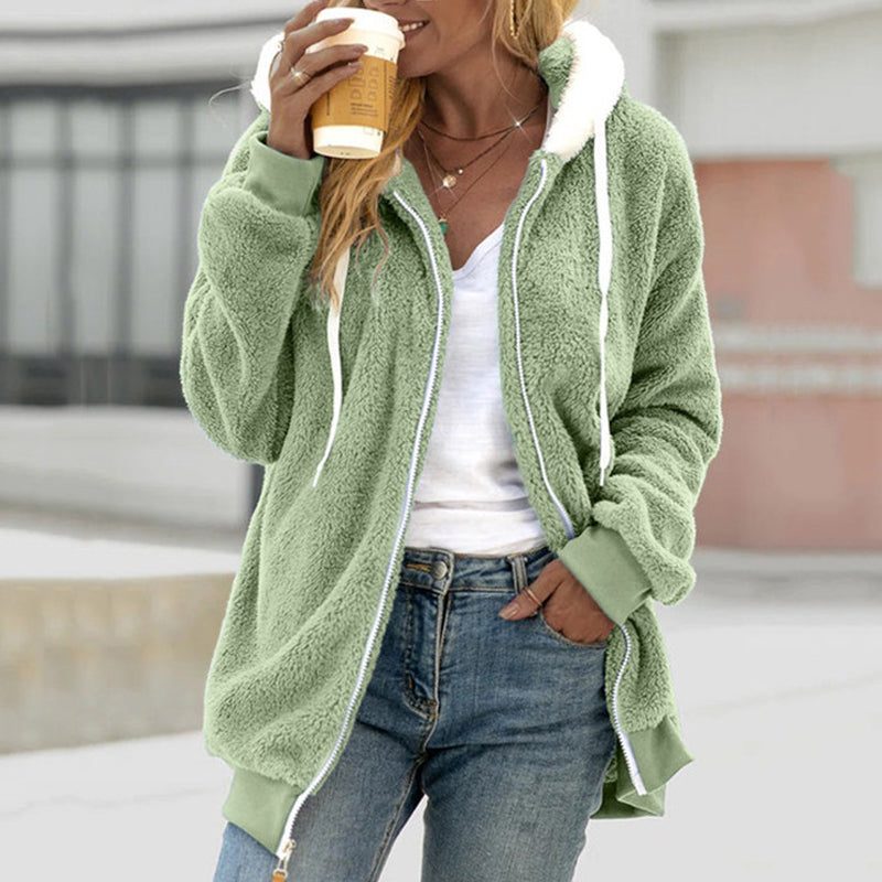 Kylie oversized sherpa fleece jacket