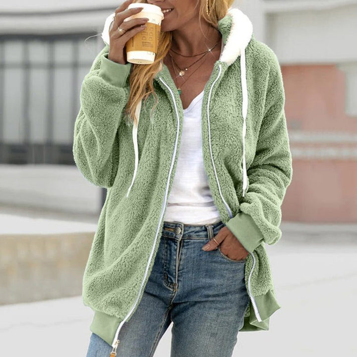 Kylie oversized sherpa fleece jacket