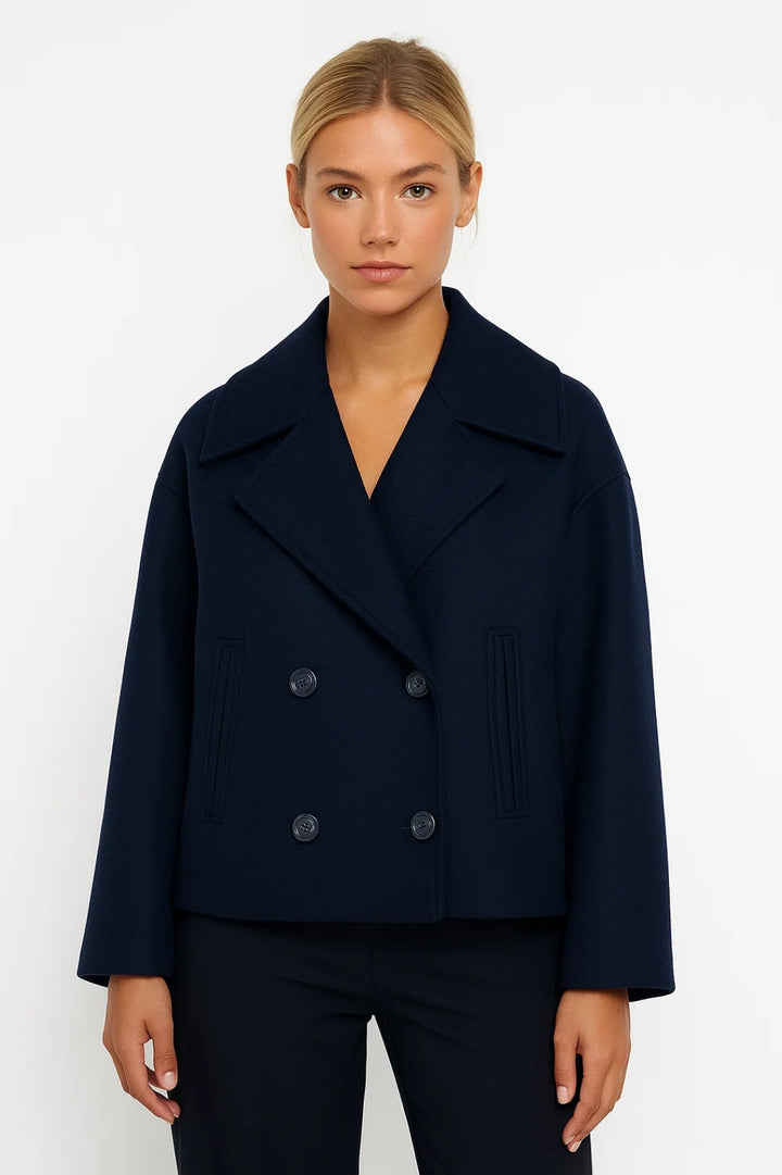 Gabriela cropped double breasted pea coat – image 2
