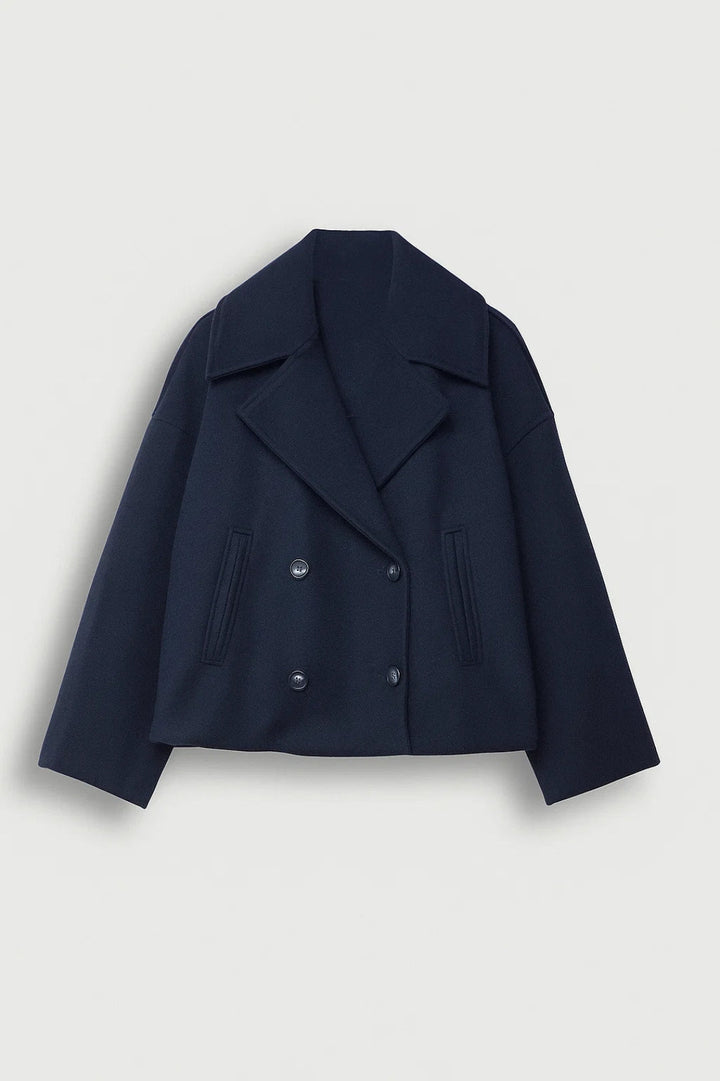 Gabriela cropped double breasted pea coat