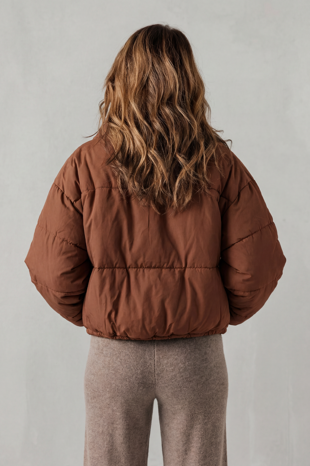 Sarah cropped hooded puffer jacket – image 2