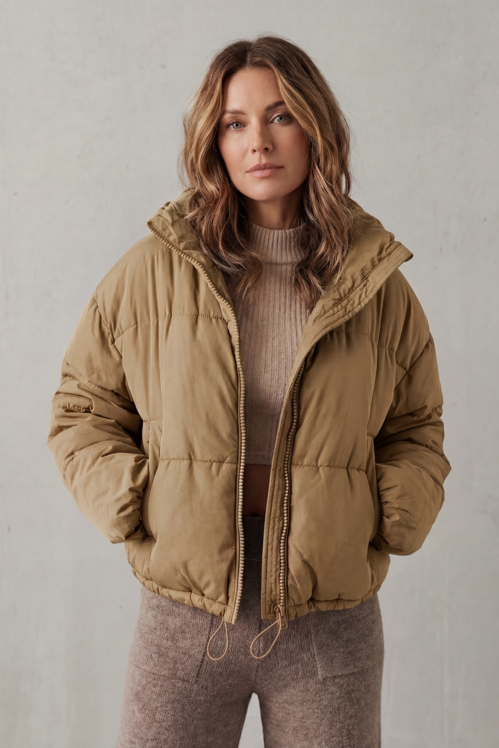 Sarah cropped hooded puffer jacket – image 4