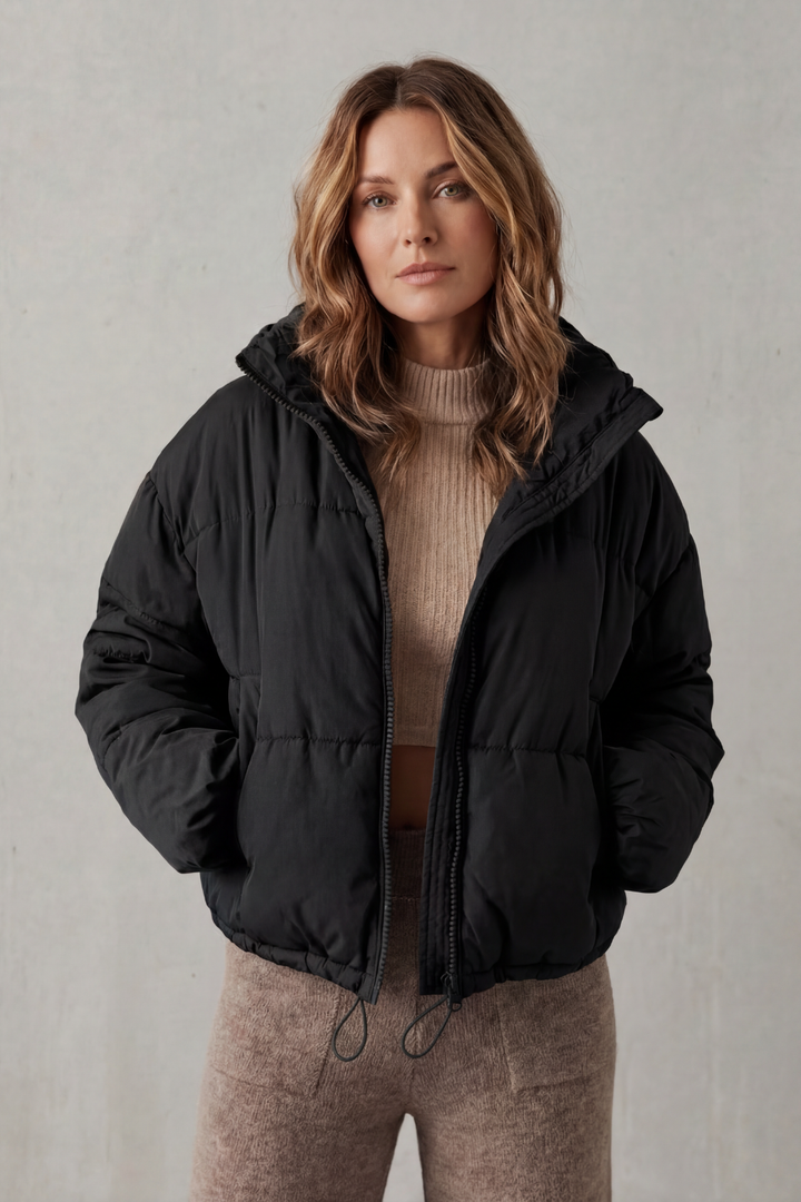 Sarah cropped hooded puffer jacket – image 5