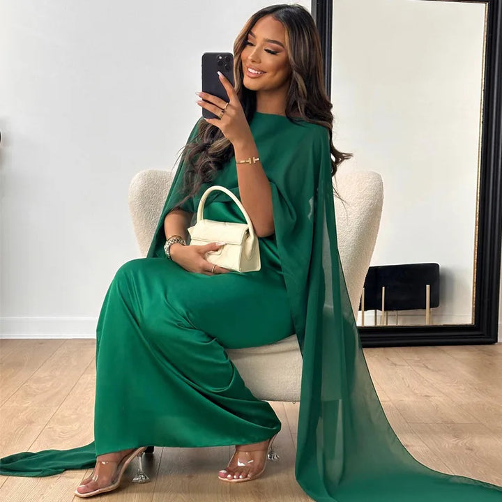 Natasha formal satin maxi dress – image 5