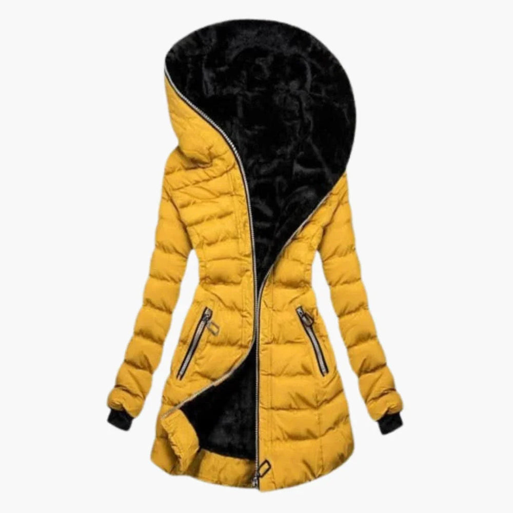 Presley faux fur hooded quilted puffer jacket – image 2